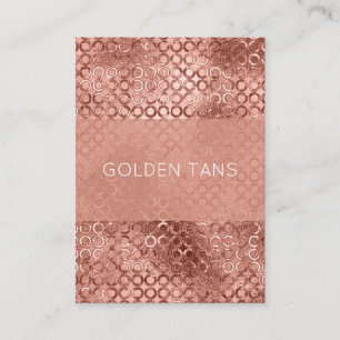 Glitterende Roze Gouden Cirkels Roze Luxe Glans Visitekaartje