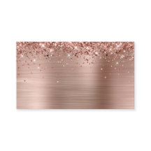 Glitterende Roze Gouden Folie Blank