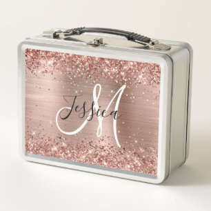 Glitterende Roze Gouden Folie Zwarte en Witte Mono