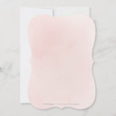 Glitterende roze gouden glans bloemige sweet 16 ve kaart (Achterkant)