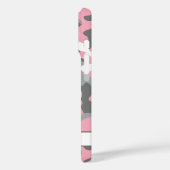 Glitterende Roze Grijs Camouflage Persoonlijk Case-Mate iPhone Case (Achterkant / Links)