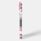 Glitterende Roze Grijs Camouflage Persoonlijk Case-Mate iPhone Case (Achterkant / Links)