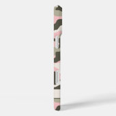 Glitterende Roze Groene Camouflage Persoonlijk Case-Mate iPhone Case (Achterkant / Rechts)