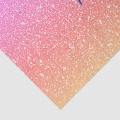 Glitterende Roze Paarse Ombre Kleurrijke Verjaarda Tissuepapier (Detail)