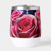 Glitterende roze Rose Water Fles (Voorkant)