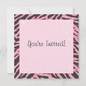 Glitterende schaatspartij-uitnodigingen met paille kaart (Achterkant)