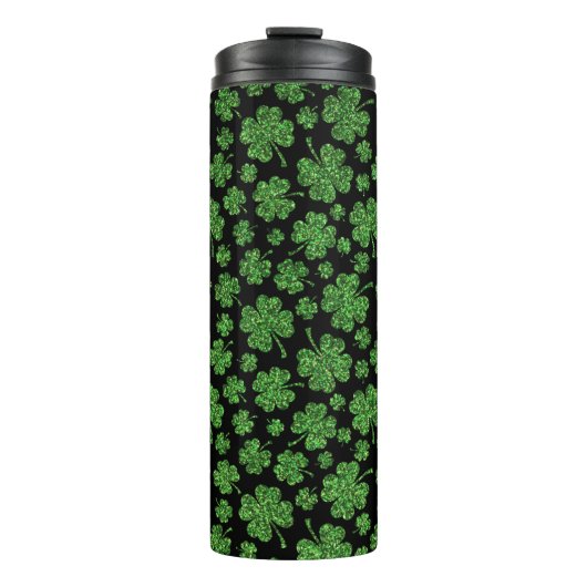 Glitterende Shamrock Extravaganza Thermosbeker (Voorkant)