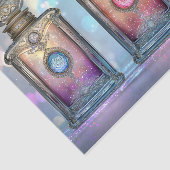 Glitterende Sierlijke Parfumflesjes AF5 Decoupage Tissuepapier (Detail)