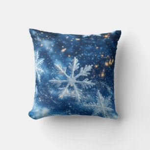 Glitterende Sneeuwvlokken Winter Kerstmis Kussen