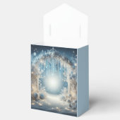 Glitterende Snowy Forest Wedding Bedankdoosjes (Geopend)