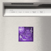 Glitterende Stiletto Hak Bachelorette Save The Dat Magneet (Insitu (Vaatwasser))