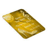 Glitterende Stiletto Hak Sweet 16 Save The Date Magneet (Rechterzijde)