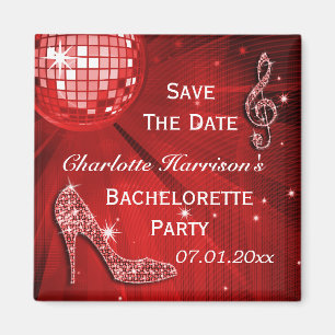 Glitterende Stiletto Hiel Bachelorette Save The Da Magneet