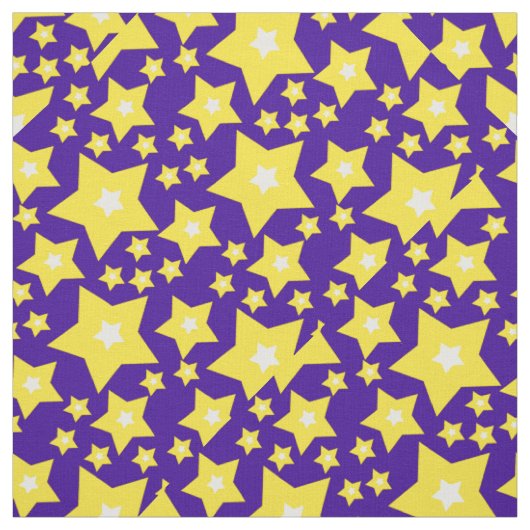 Glitterende stralende sterren stof (Swatch)