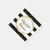 Glitterende Strepen | 50ste huwelijksverjaardag Servetten (Hoek)