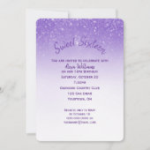 Glitterende Sweet 16 Verjaardagsfeestje Kaart (Voorkant)