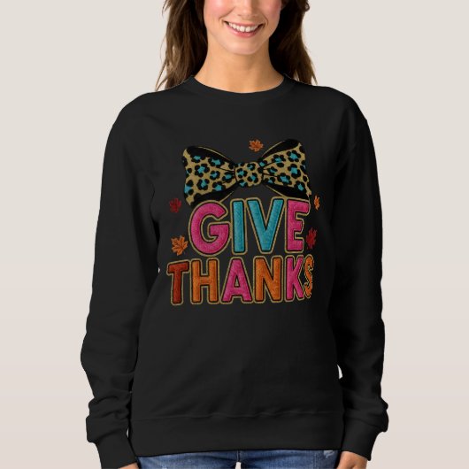 Glitterende Thanksgiving-vakantie Trui (Voorkant)