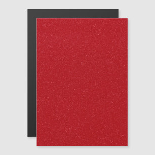 Glitterende Tomatenrood Magnetische Kaart – Aanpas Uitnodiging