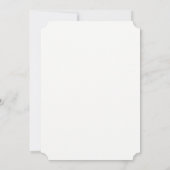 Glitterende trouwjurk kaart (Achterkant)