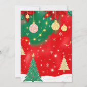 Glitterende vakantiemagie kaart (Achterkant)