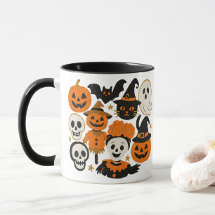 Glitterende Whimsical Halloween Mok