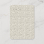 Glitterende zandstrand bruiloftswensput informatiekaartje (Achterkant)