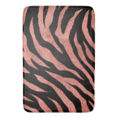 Glitterende zebra strepen patroon badmat (Voorkant Verticaal)