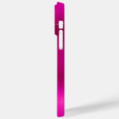 Glitterende Zilveren en Heet Roze Glam Krullende H Case-Mate iPhone Case (Achterkant / Links)