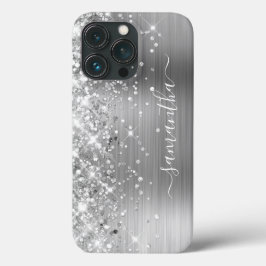 Glitterende zilverfolie moderne meisjesachtige han Case-Mate iPhone case