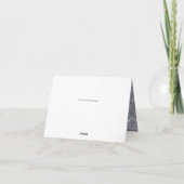 Glitterende Zwart/Zilver Glamour Bedankt (Achterkant)