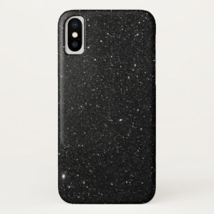 Glitterende zwarte glitter glanzend Case-Mate iPhone case