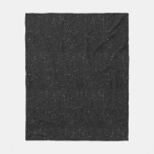 Glitterende zwarte glitter glanzend fleece deken (Voorkant)