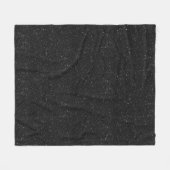 Glitterende zwarte glitter glanzend fleece deken (Voorkant (Horizontaal))