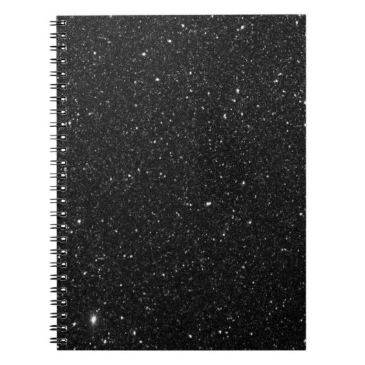 Glitterende zwarte glitter glanzend notitieboek (Voorkant)