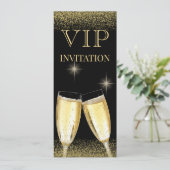 Glitterfeest voor VIP's Kaart (Staand voorkant)