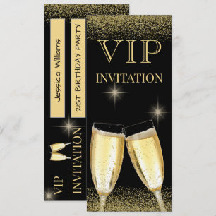 Glitterfeest voor VIP's Kaart