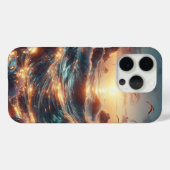 Glittergolven iPhone case (Achterkant (horizontaal))