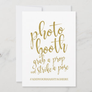 Glittergoud Fotohokje Betaalbaar Bord