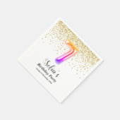 glittergoud, gouden vonk 7e servet (Hoek)