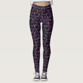 Glittergoud, hart leggings (Voorkant)