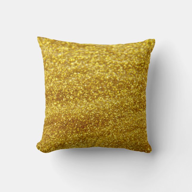 Glittergoud Kussen (Voorkant)