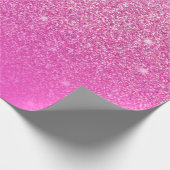 Glittergradiënt roze cadeaupapier (Hoek)