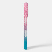 Glittergradiënt roze Case-Mate iPhone case (Achterkant / Rechts)