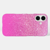 Glittergradiënt roze Case-Mate iPhone case (Achterkant (horizontaal))