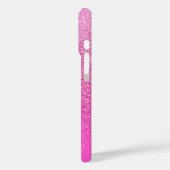 Glittergradiënt roze Case-Mate iPhone case (Achterkant / Links)