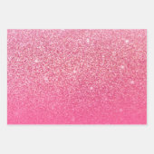 Glittergradiënt roze inpakpapier vel (Voorkant)