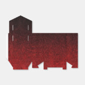 Glittergradiënt voor zwart-rood bedankdoosjes (Uitgevouwen)