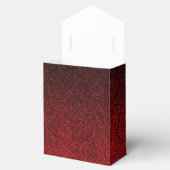 Glittergradiënt voor zwart-rood bedankdoosjes (Geopend)