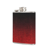 Glittergradiënt voor zwart-rood heupfles (Links)