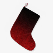 Glittergradiënt voor zwart-rood kleine kerstsok (Voorkant (Hangend))